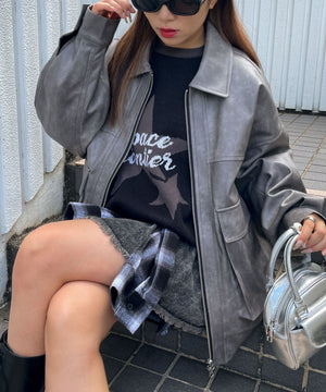 グレー　モデル:155cm M着用