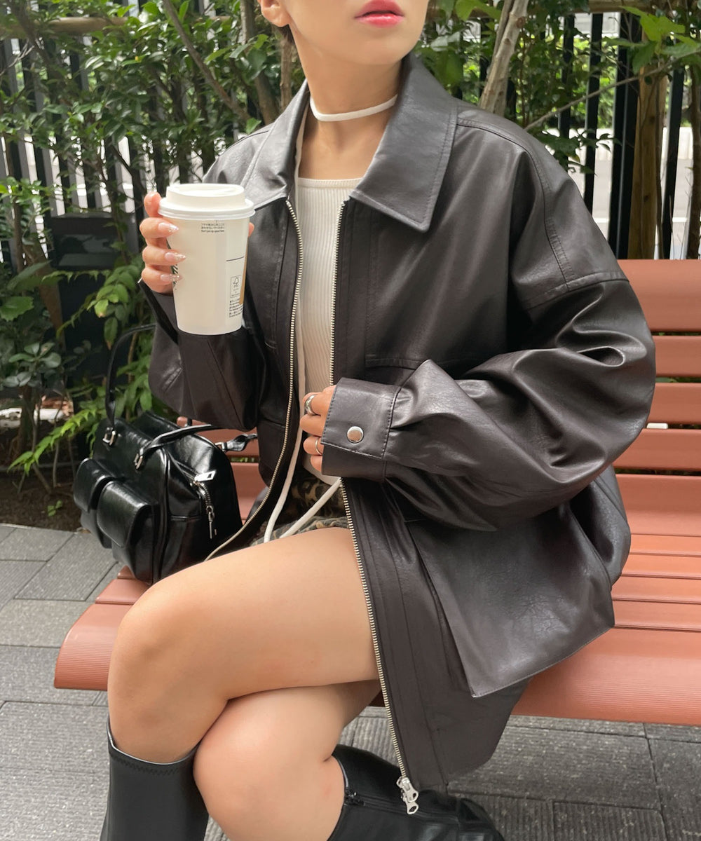 Dブラウン　モデル:155cm M着用