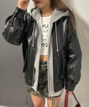 ブラック　モデル:155cm M着用