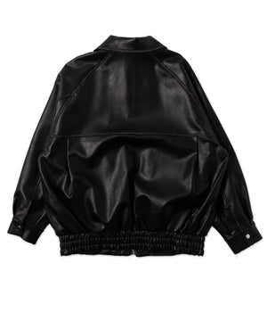 エイジド合皮ブルゾン