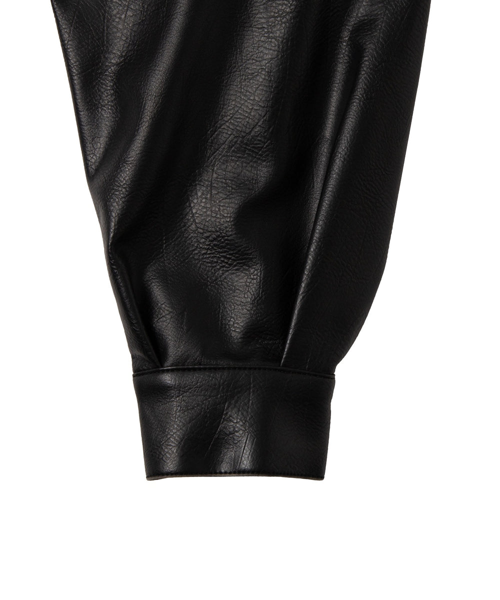 エイジド合皮ブルゾン