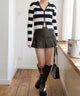 ブラック系ボーダー モデル:155cm F着用