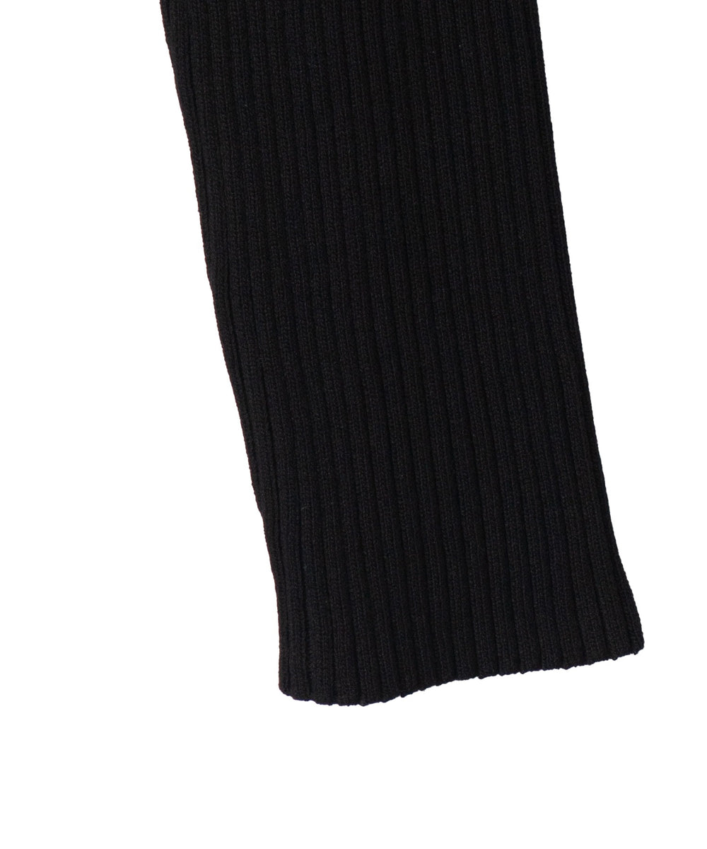 Wジップコンパクトニットカーデ