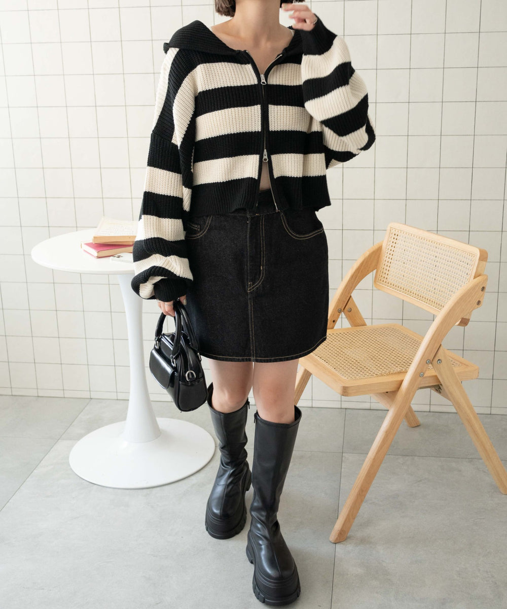 ブラックボーダー　モデル:155cm F着用