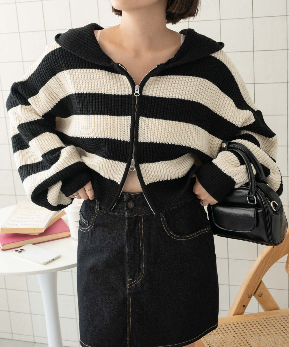 ブラックボーダー　モデル:155cm F着用