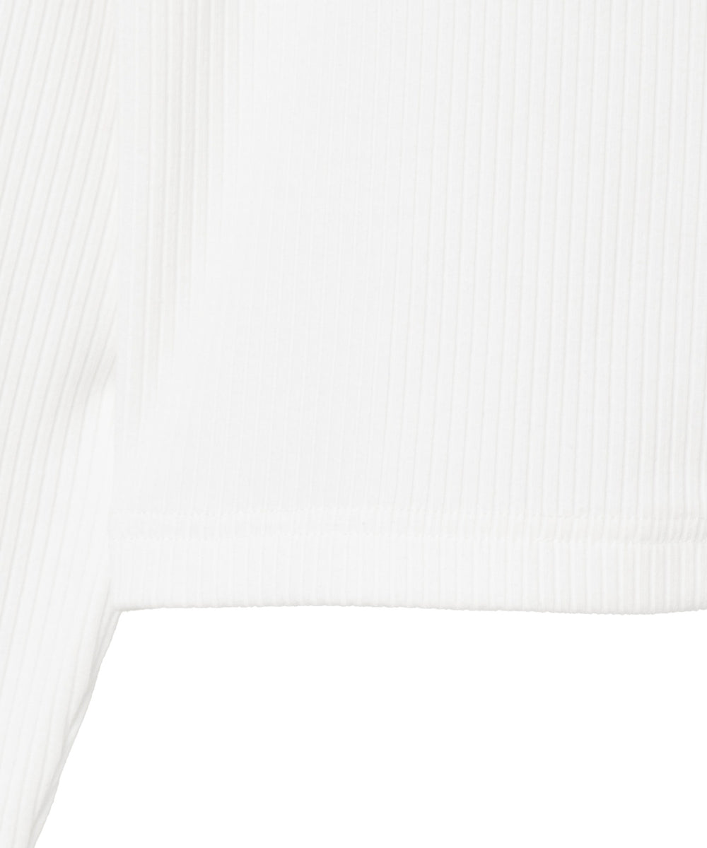 ワンポイントデザインWZIPトップス