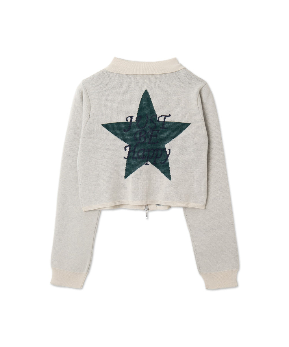 WZIPスターモチーフニット