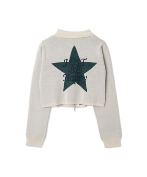 WZIPスターモチーフニット