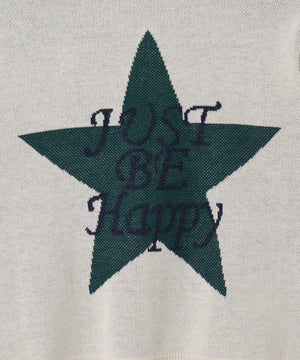 WZIPスターモチーフニット