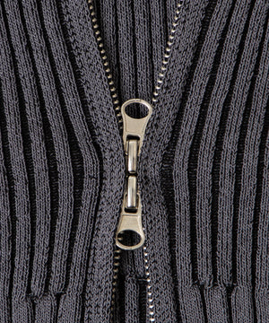 ダブルジップオフショルニット