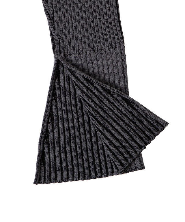 ダブルジップオフショルニット