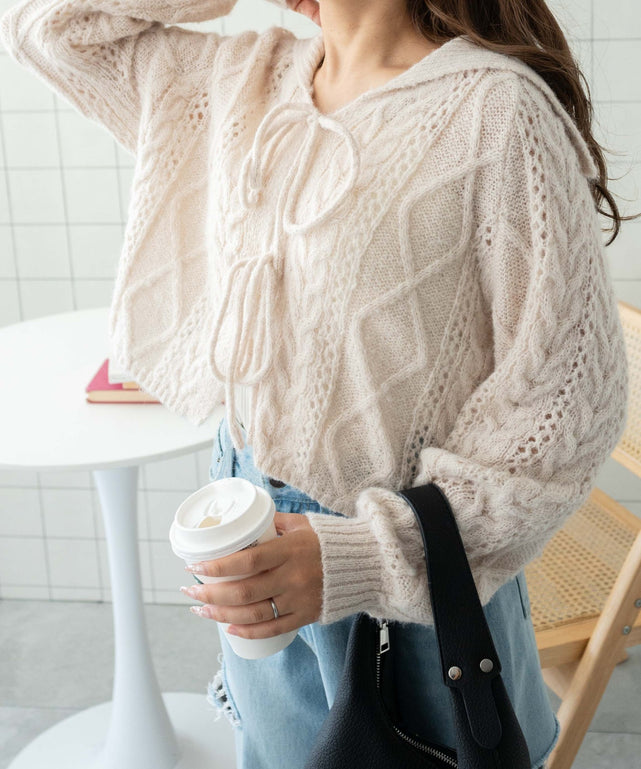 ホワイトアイボリー　モデル:155cm F着用