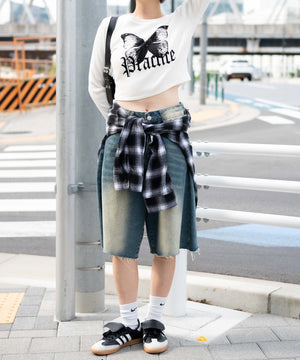 ホワイト　モデル:155cm F着用