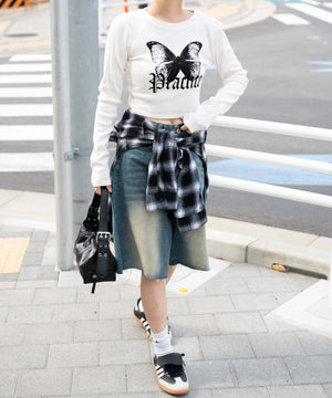 ホワイト　モデル:155cm F着用