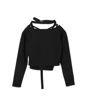 ワンポイント刺繍キャミセットカーデ