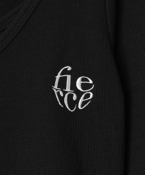 ワンポイント刺繍キャミセットカーデ