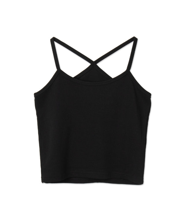 ワンポイント刺繍キャミセットカーデ