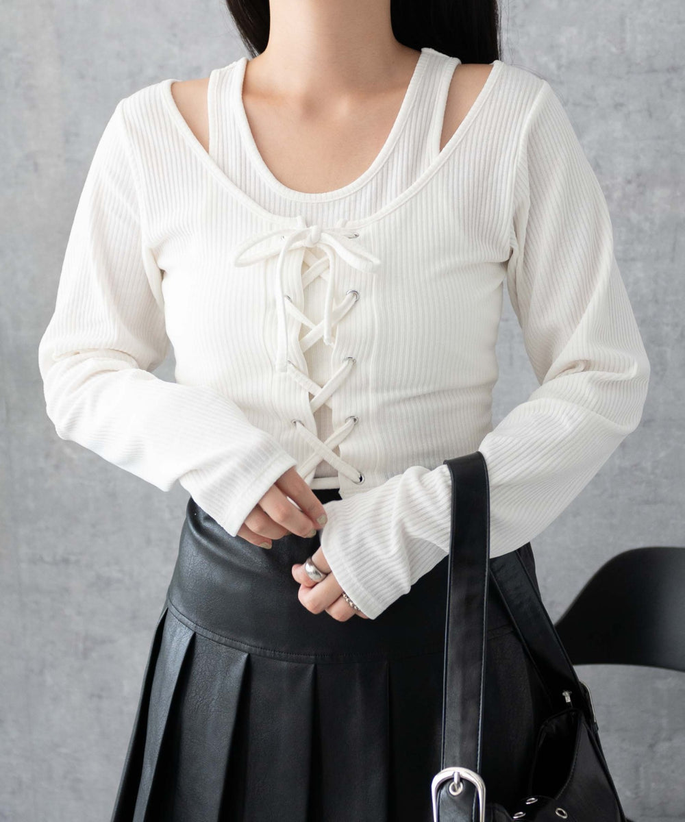 ホワイト 　モデル:155cm F着用