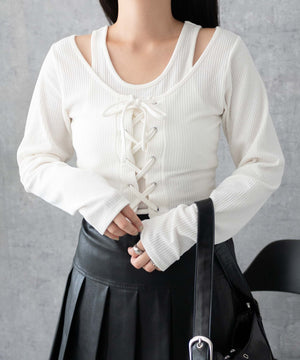 ホワイト 　モデル:155cm F着用