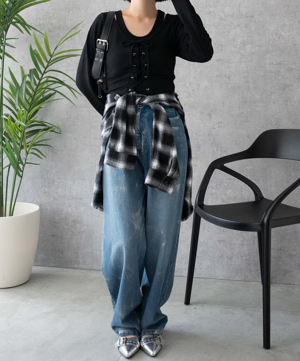 ブラック　モデル:155cm F着用