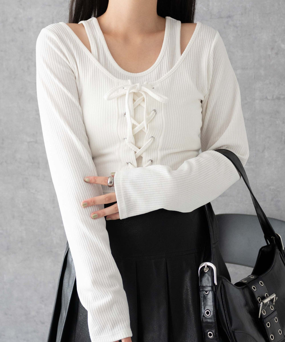 ホワイト 　モデル:155cm F着用