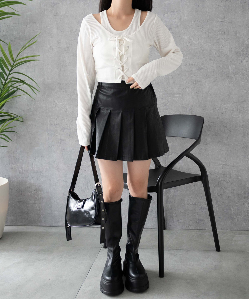 ホワイト 　モデル:155cm F着用