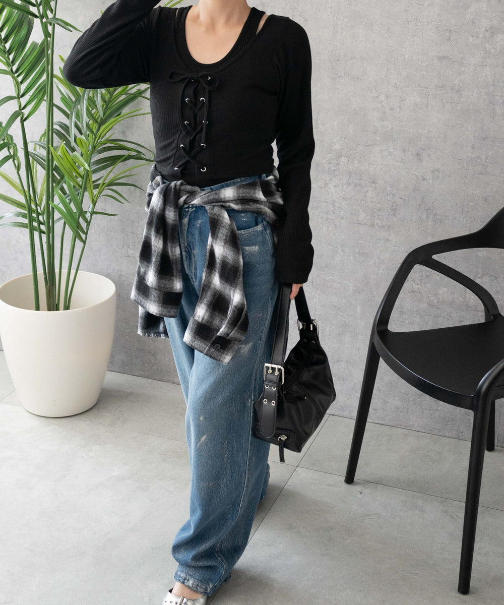 ブラック　モデル:155cm F着用