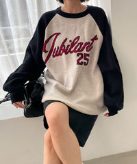 柄20／ワイン／Jubilant25ラグランロゴ / F