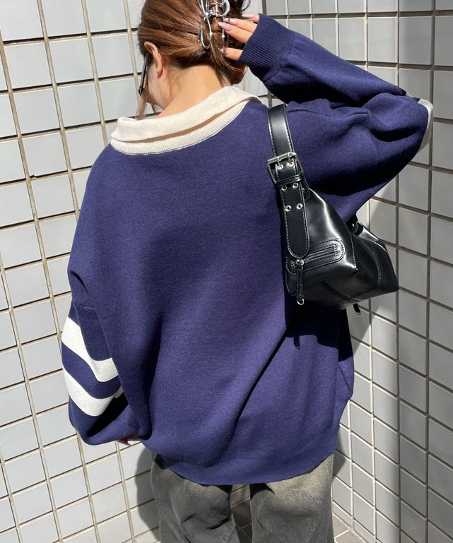 ネイビー　モデル:155cm F着用