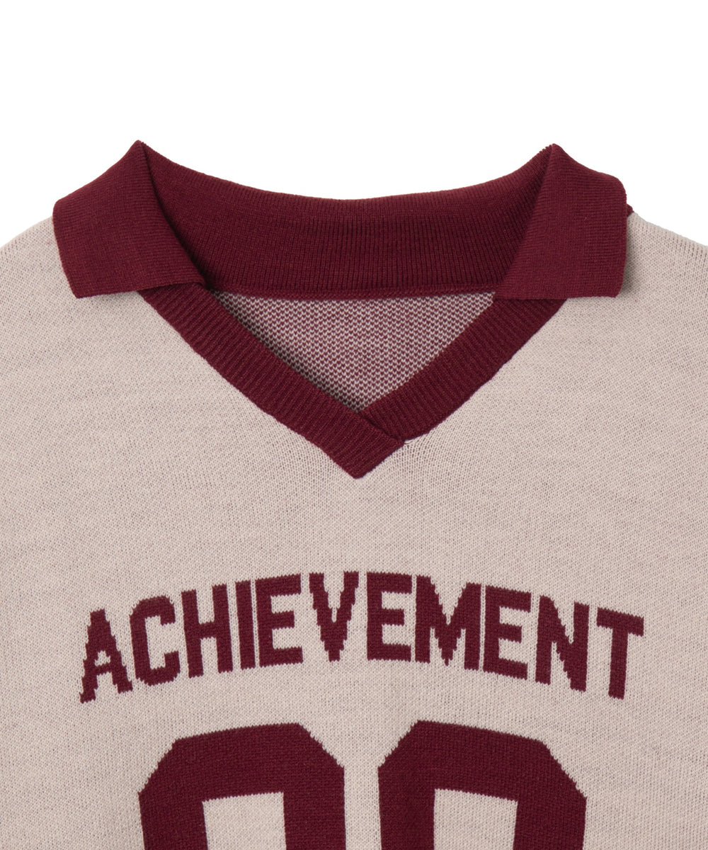 ナンバリングジャガードニット