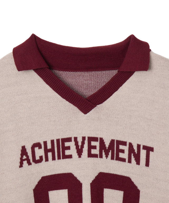 ナンバリングジャガードニット