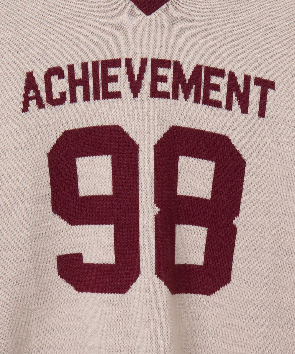 ナンバリングジャガードニット