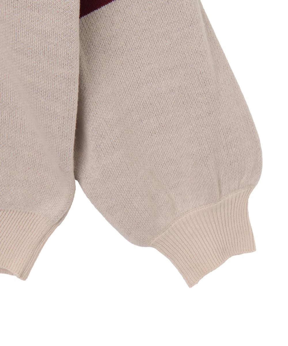 ナンバリングジャガードニット