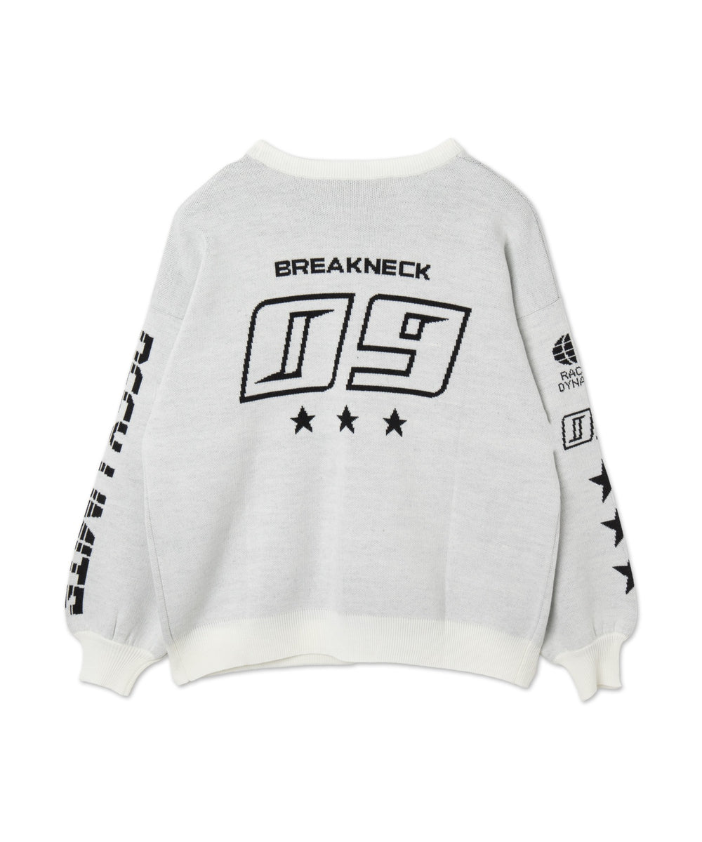 スポーツグラフィックジャガードニット