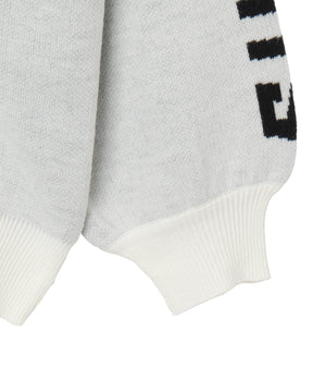 スポーツグラフィックジャガードニット