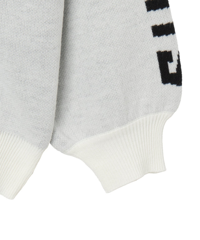 スポーツグラフィックジャガードニット