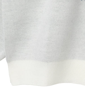 スポーツグラフィックジャガードニット