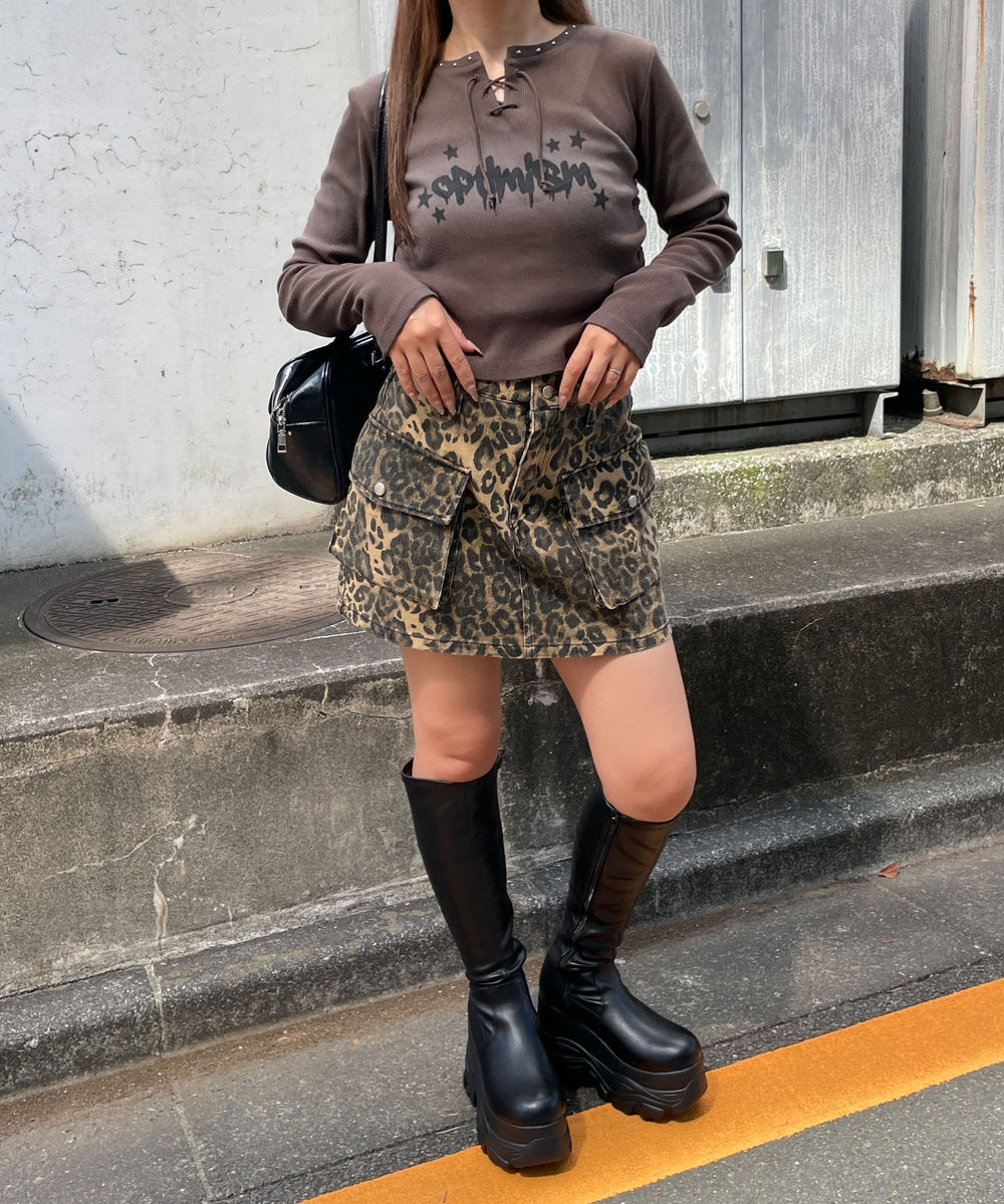 ブラウン　モデル:155cm F着用