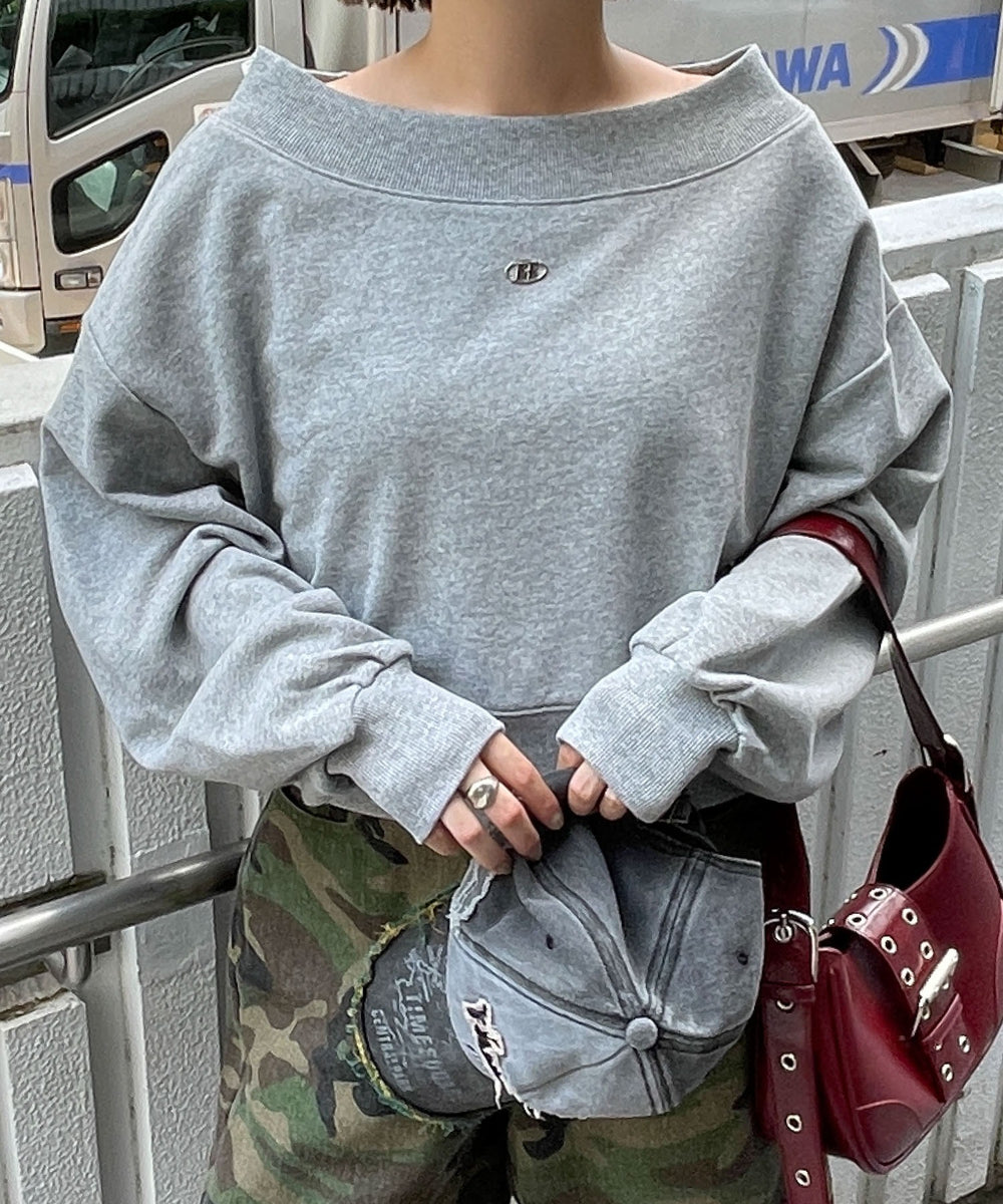 杢グレー モデル:155cm F着用