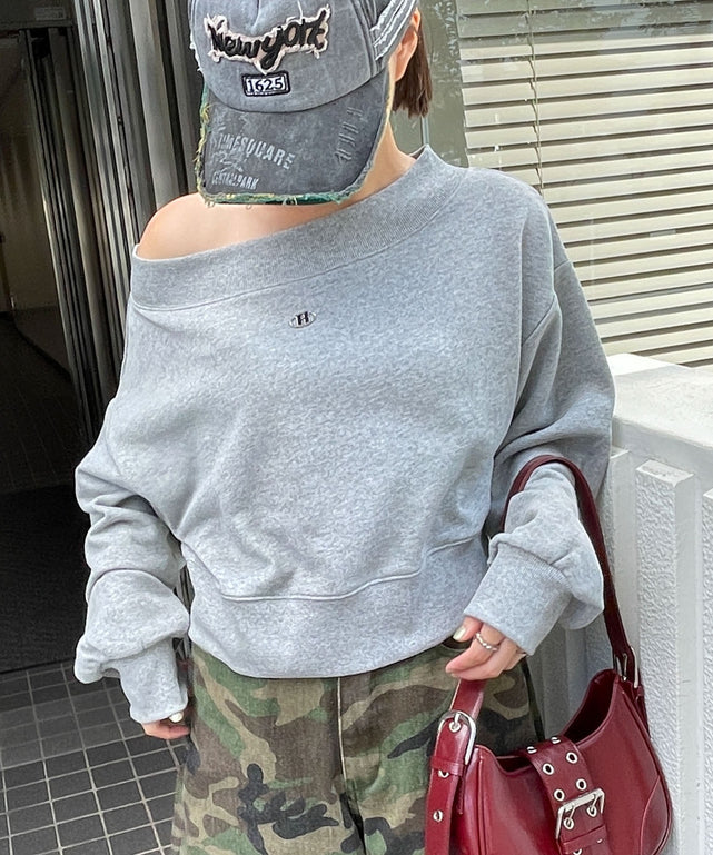 杢グレー モデル:155cm F着用