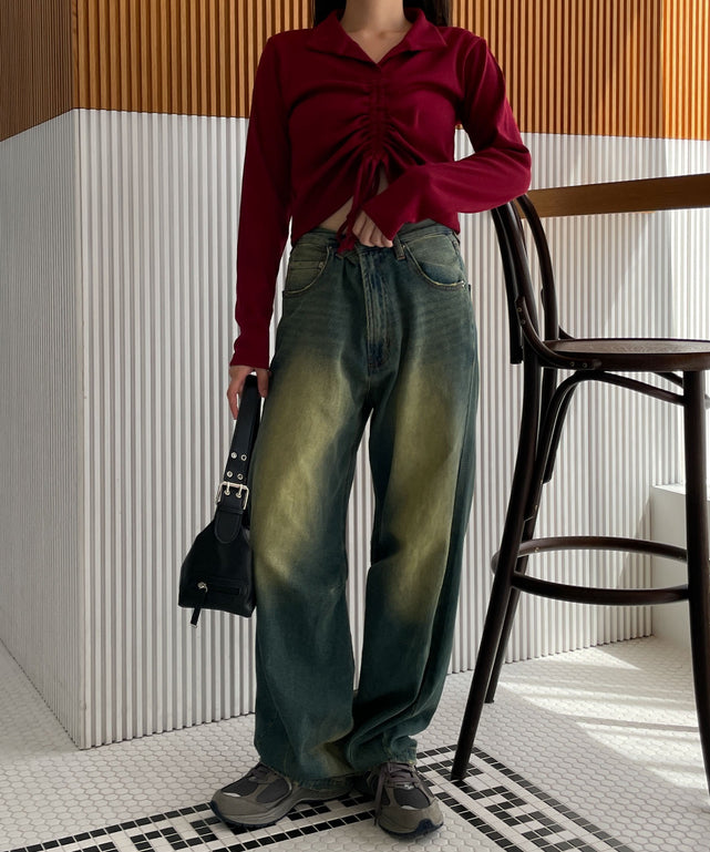 レッド 　モデル:155cm F着用