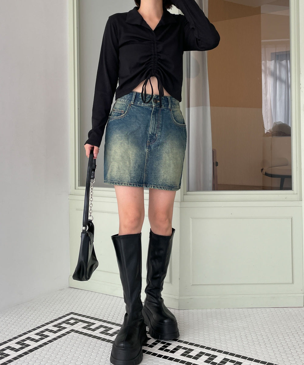 ブラック　モデル:155cm F着用