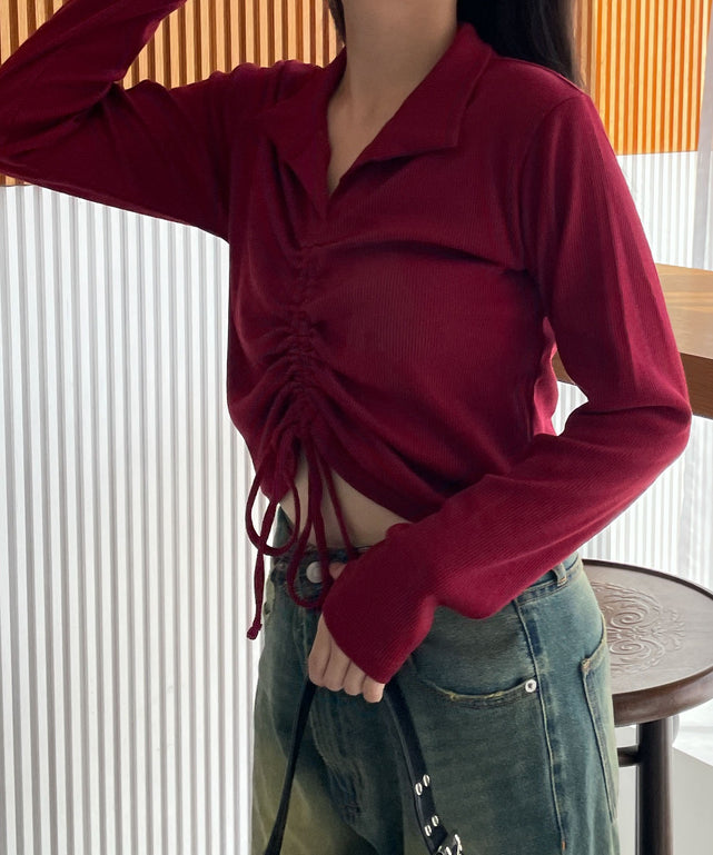 レッド 　モデル:155cm F着用