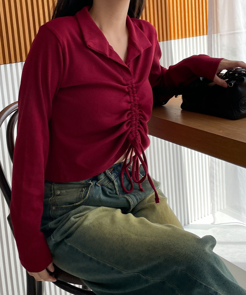 レッド 　モデル:155cm F着用