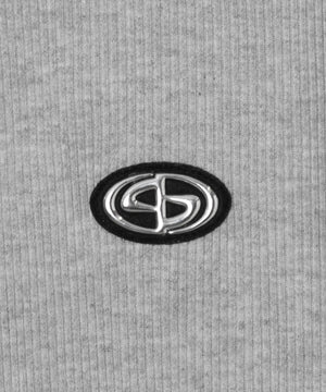 オープンショルダーダブルジップパーカー