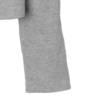 オープンショルダーダブルジップパーカー