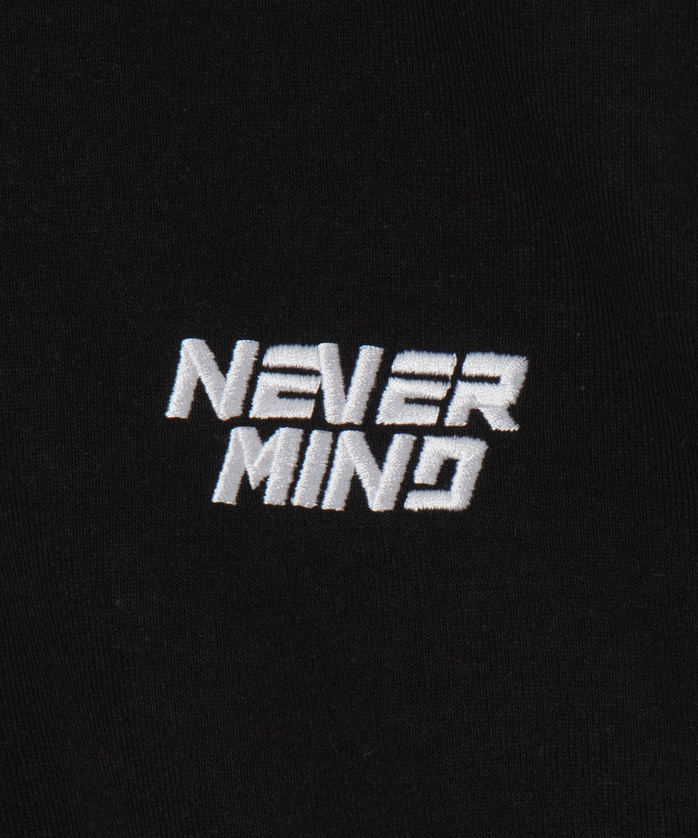 刺繍ハーフジップショートスウェット