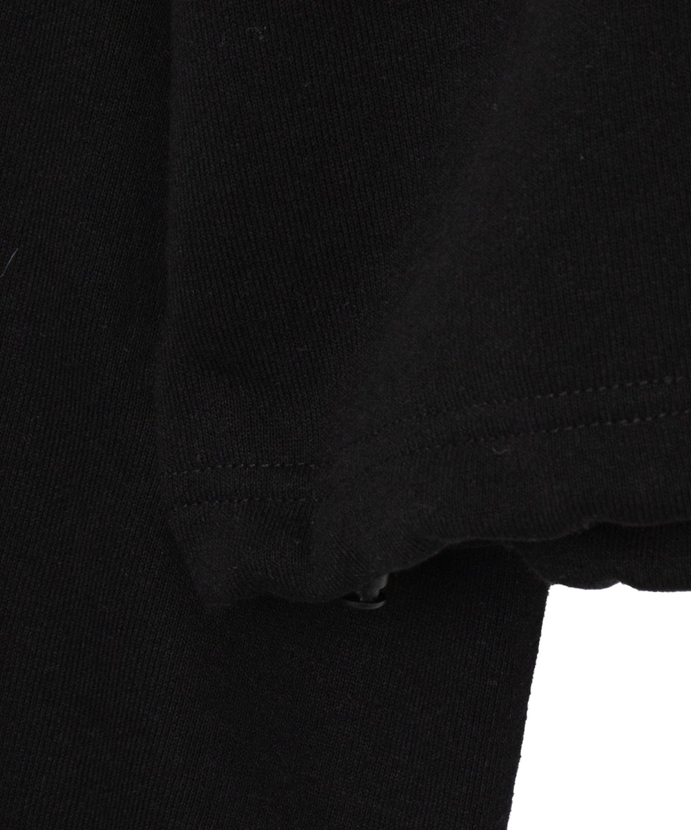 刺繍ハーフジップショートスウェット