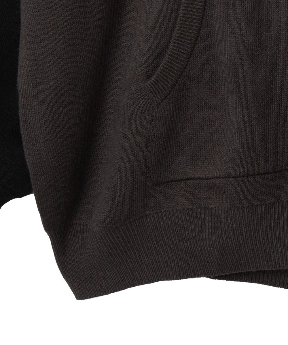 グラフィックニットパーカー