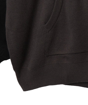 グラフィックニットパーカー